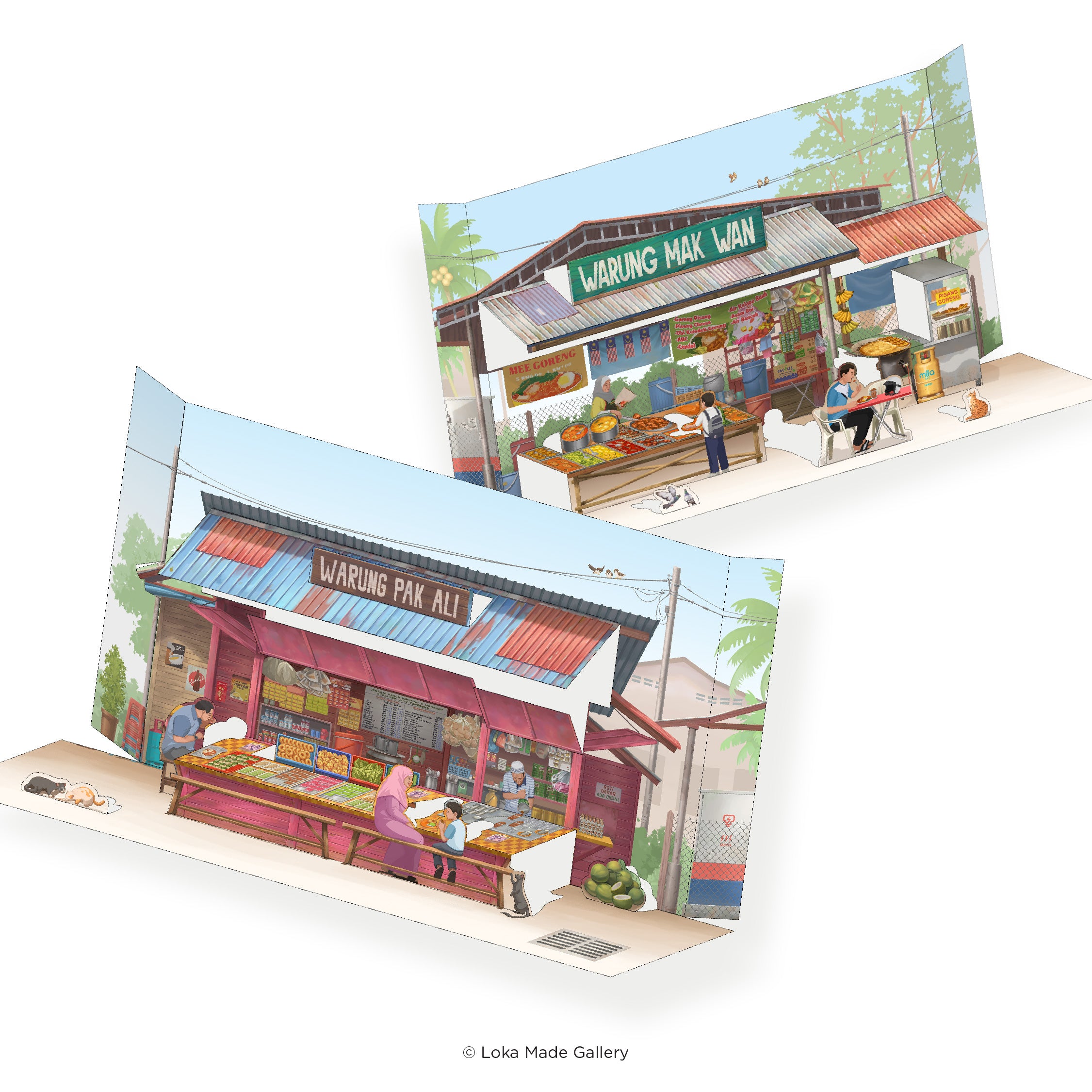 Pop Up Postcard: Small Town Warung