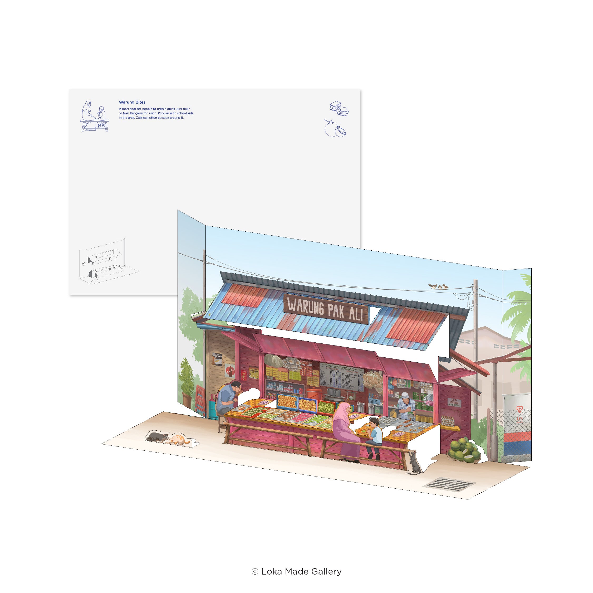 Pop Up Postcard: Small Town Warung