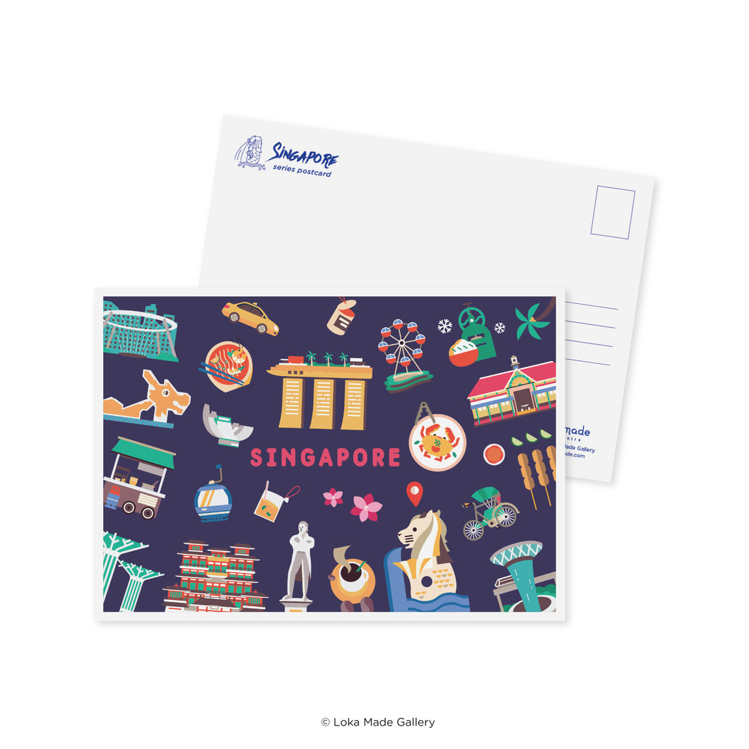 Vibrant Singapore - Singapore Postcard
