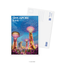 Load image into Gallery viewer, Illuminated Nights in Singapore - Singapore Postcard
