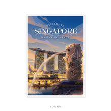 Load image into Gallery viewer, Singapore Sunset Magic - Singapore Postcard
