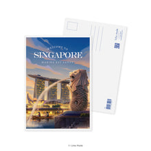 Load image into Gallery viewer, Singapore Sunset Magic - Singapore Postcard
