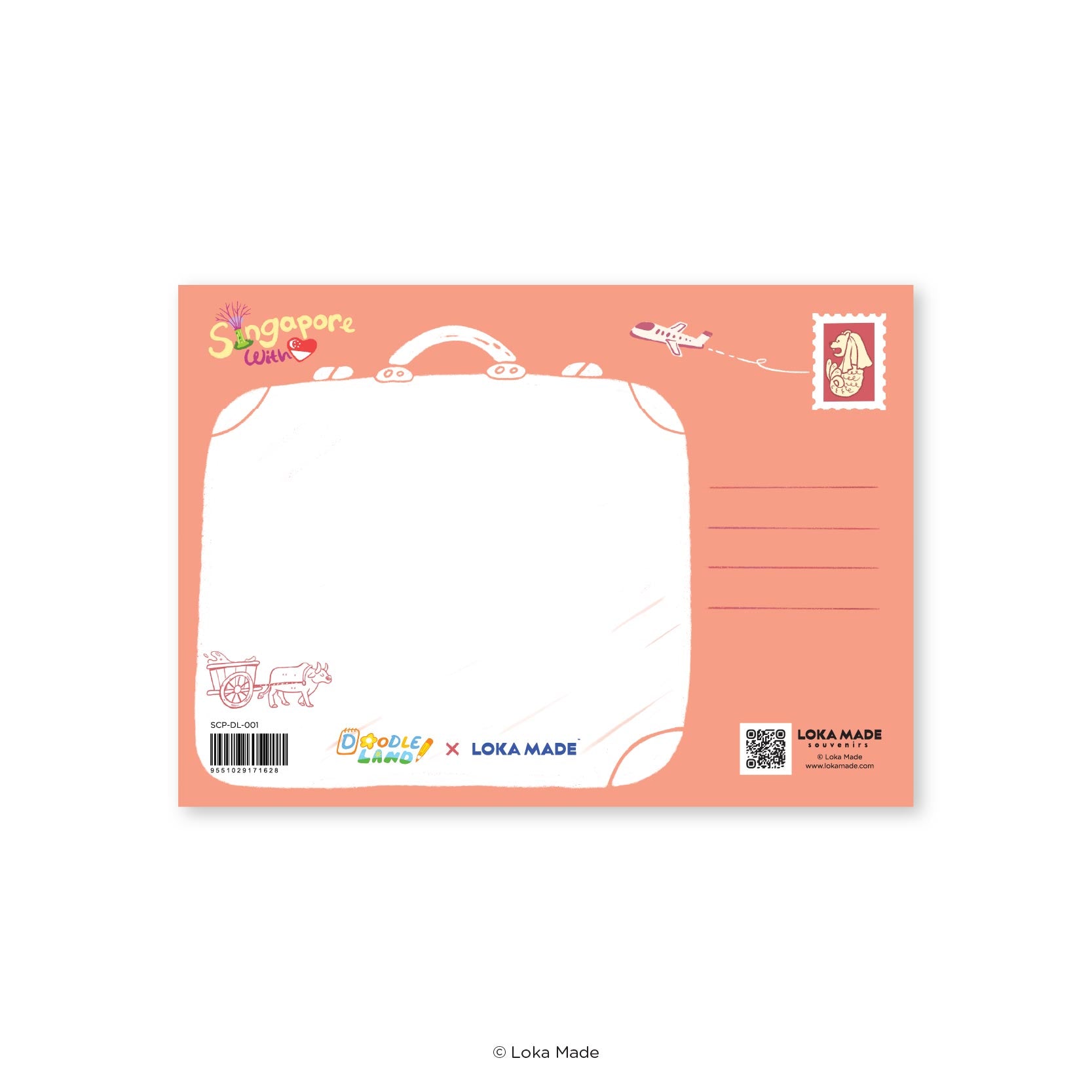 Doodle Land: Kreta Ayer Map - Singapore Postcard