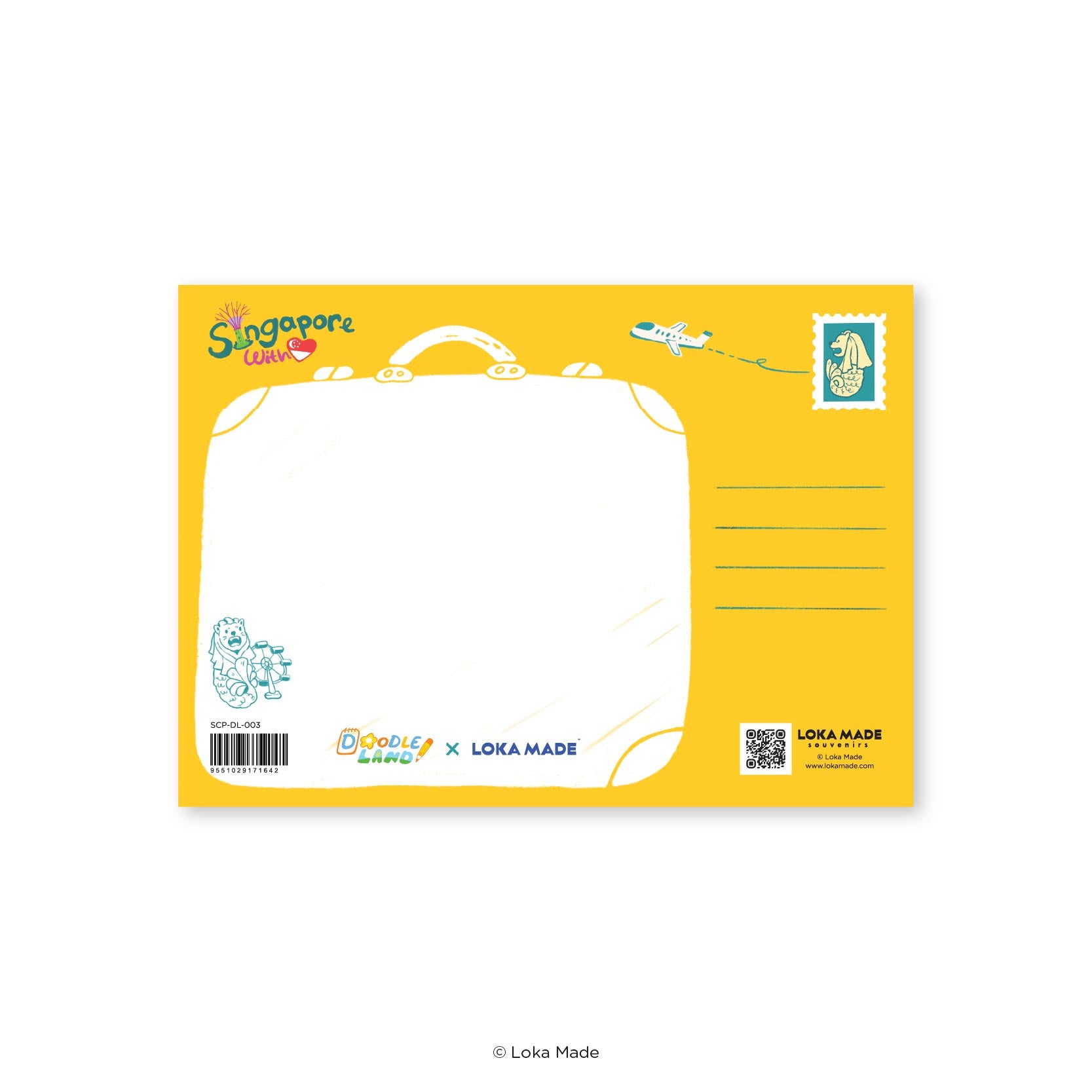 Doodle Land: Explore Singapore - Singapore Postcard