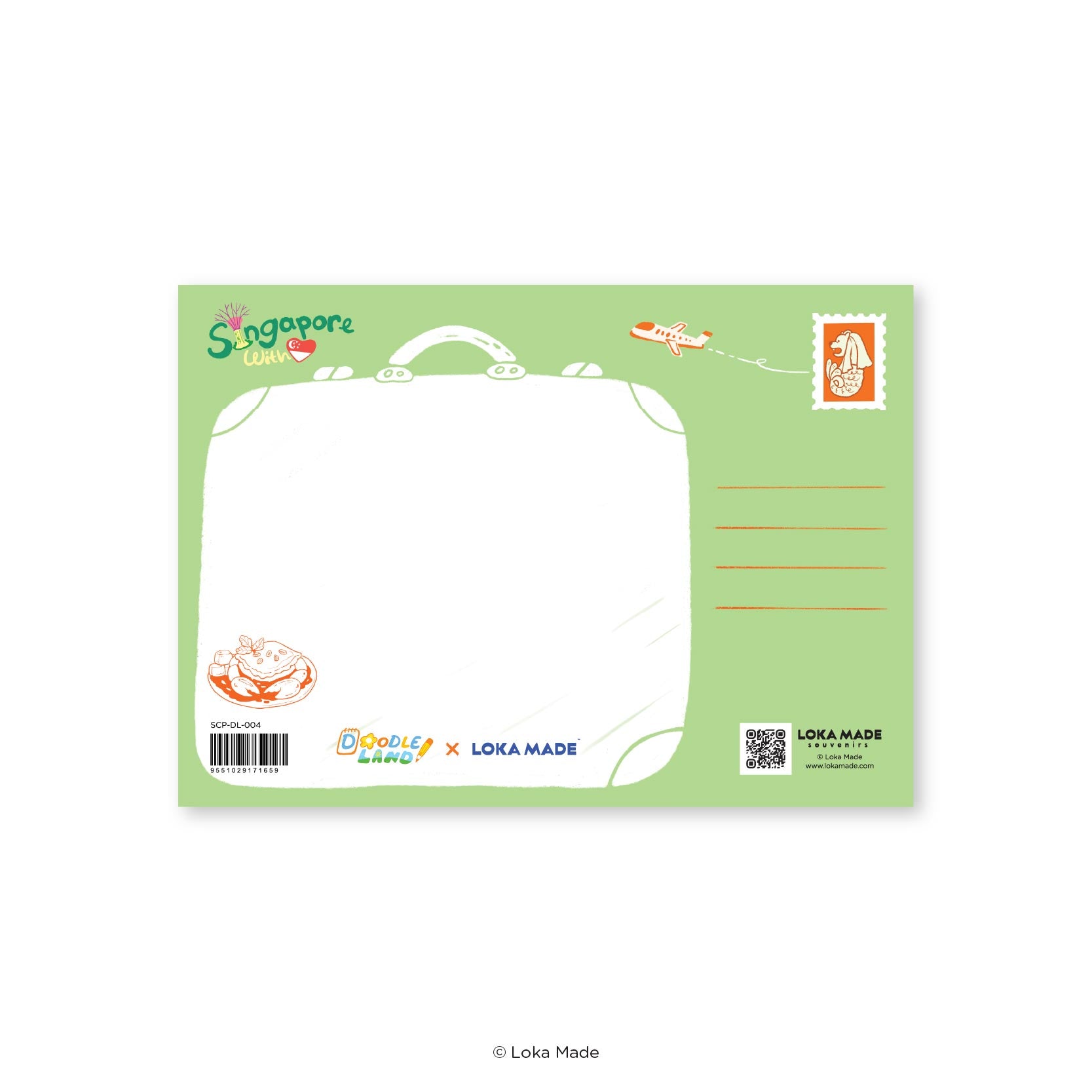 Doodle Land: Meet Me At The Food Table - Singapore Postcard