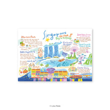 Load image into Gallery viewer, Doodle Land: Singapore On Foot - Singapore Postcard
