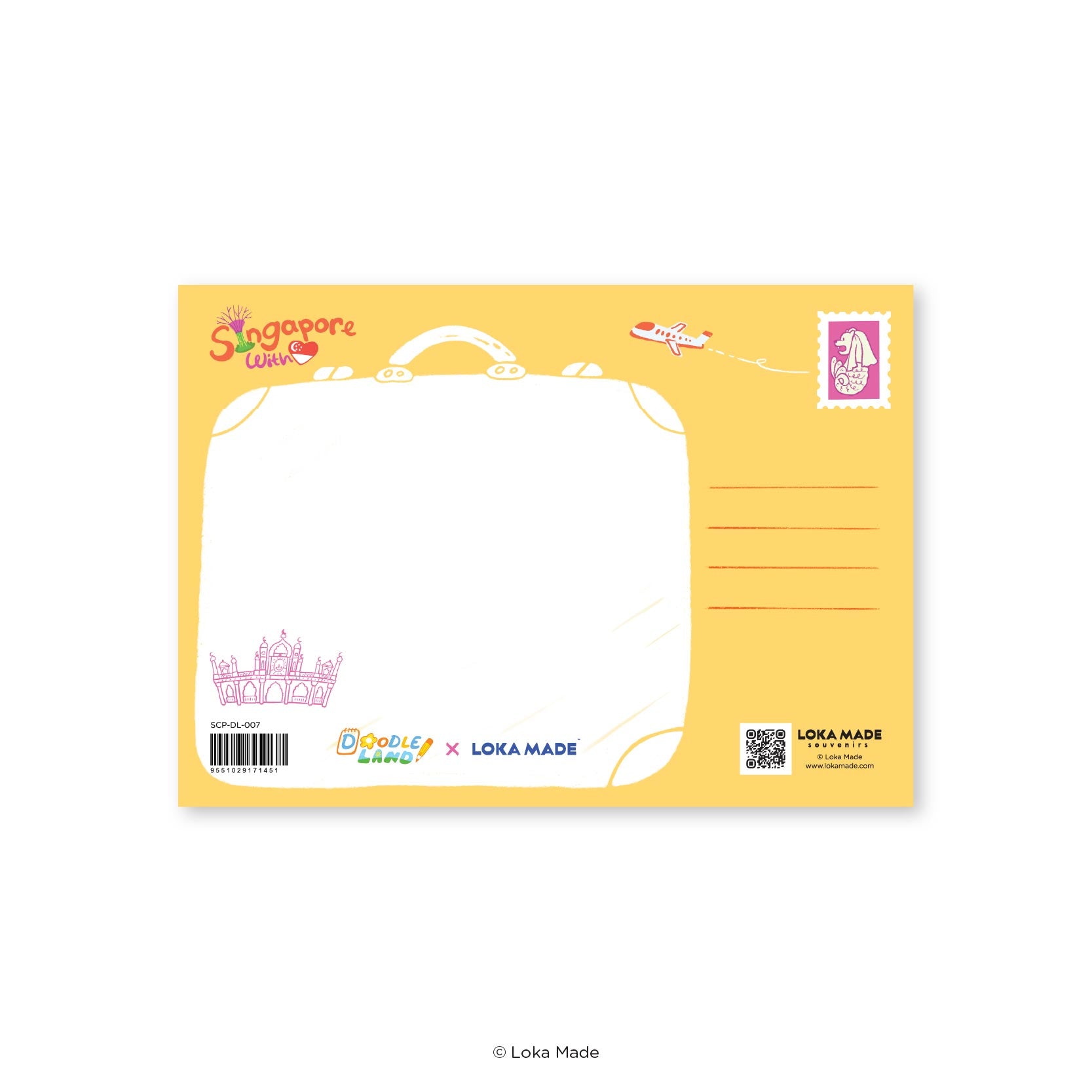 Doodle Land: Nice To Meet You - Singapore Postcard