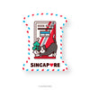 1980s Singapore Postbox - Singapore Diecut Postcard