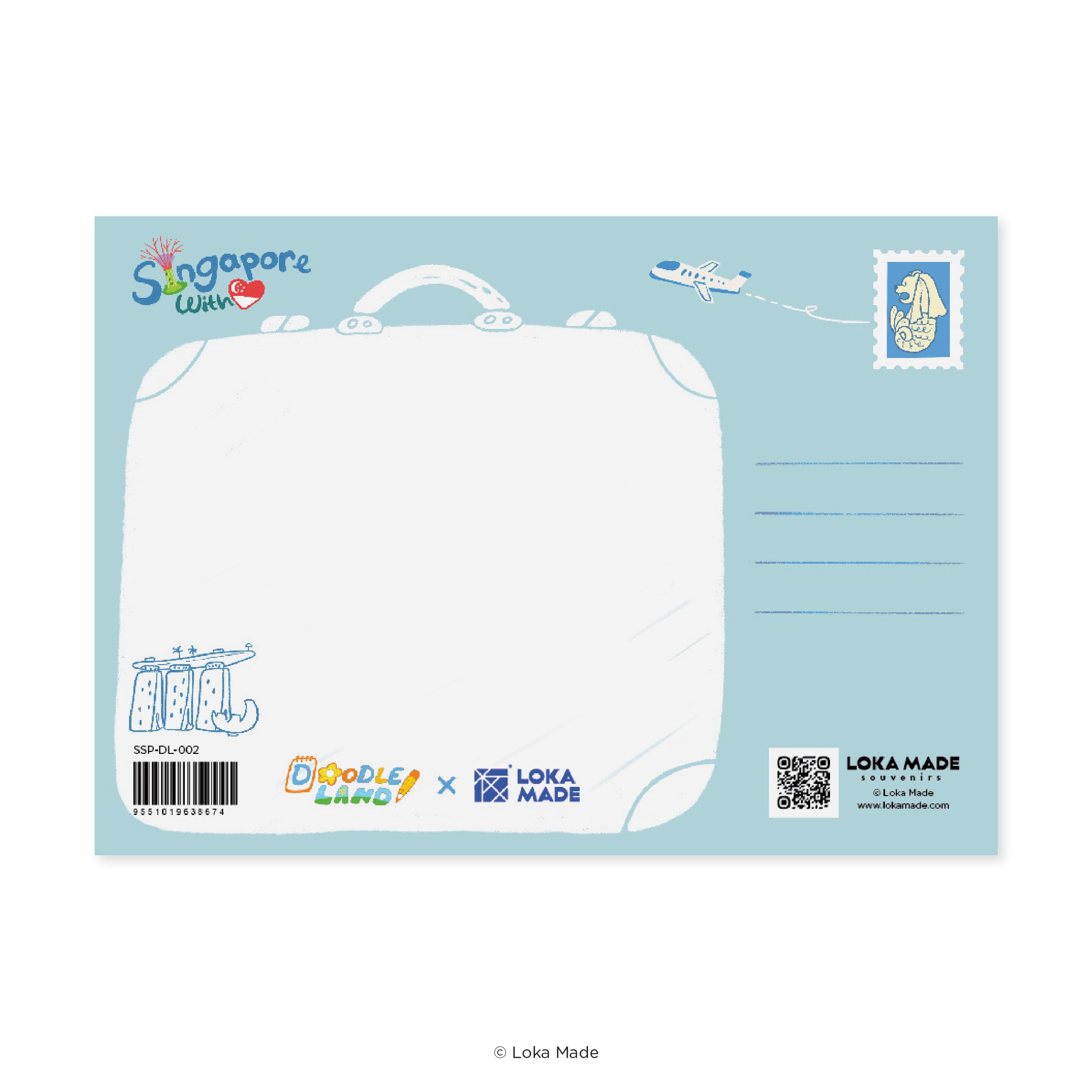 Doodle Land: Hello Singapore - Singapore Postcard
