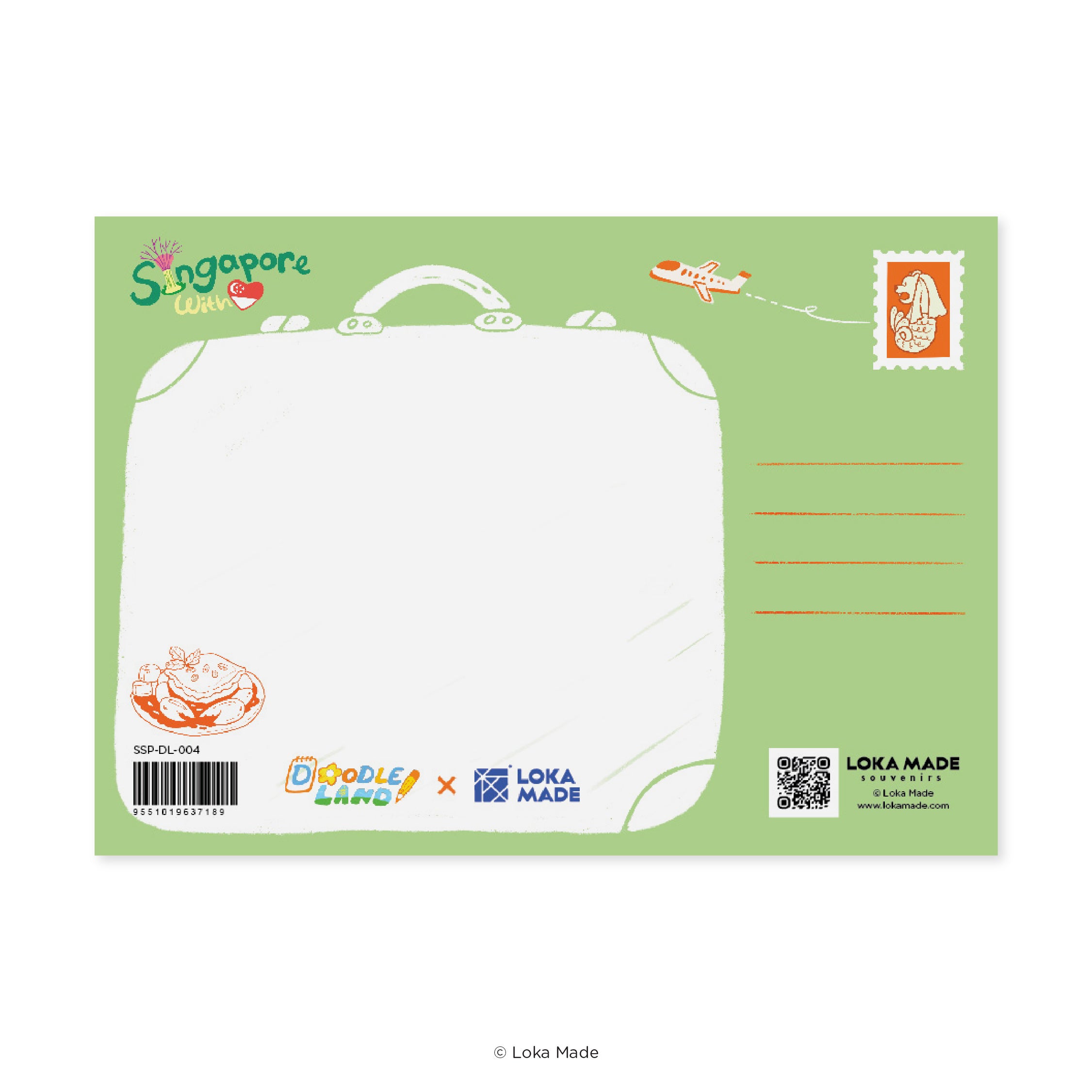 Doodle Land: Meet Me At The Food Table - Singapore Postcard