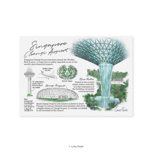 Load image into Gallery viewer, Lokapedia Singapore: Singapore Changi Airport - Singapore Postcard
