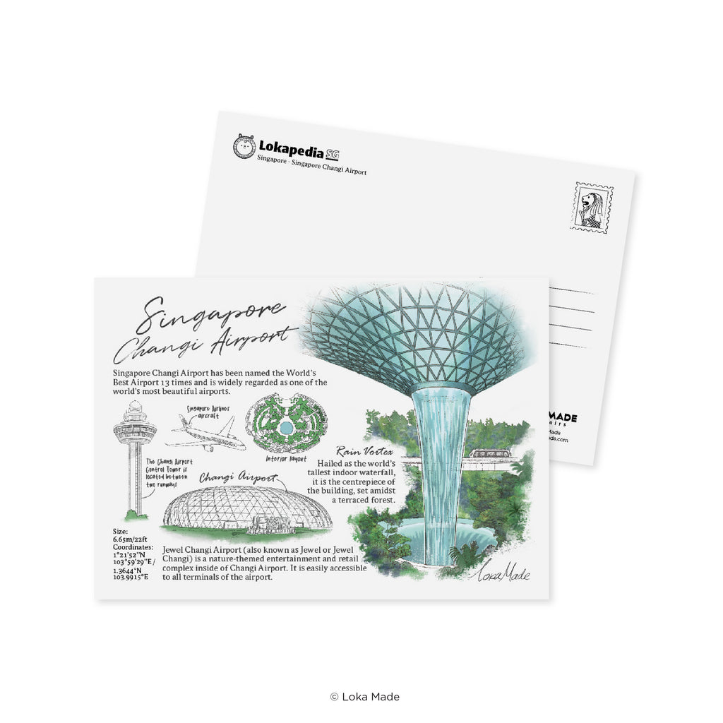 Lokapedia Singapore Postcard Collectible Set C (8 in 1)