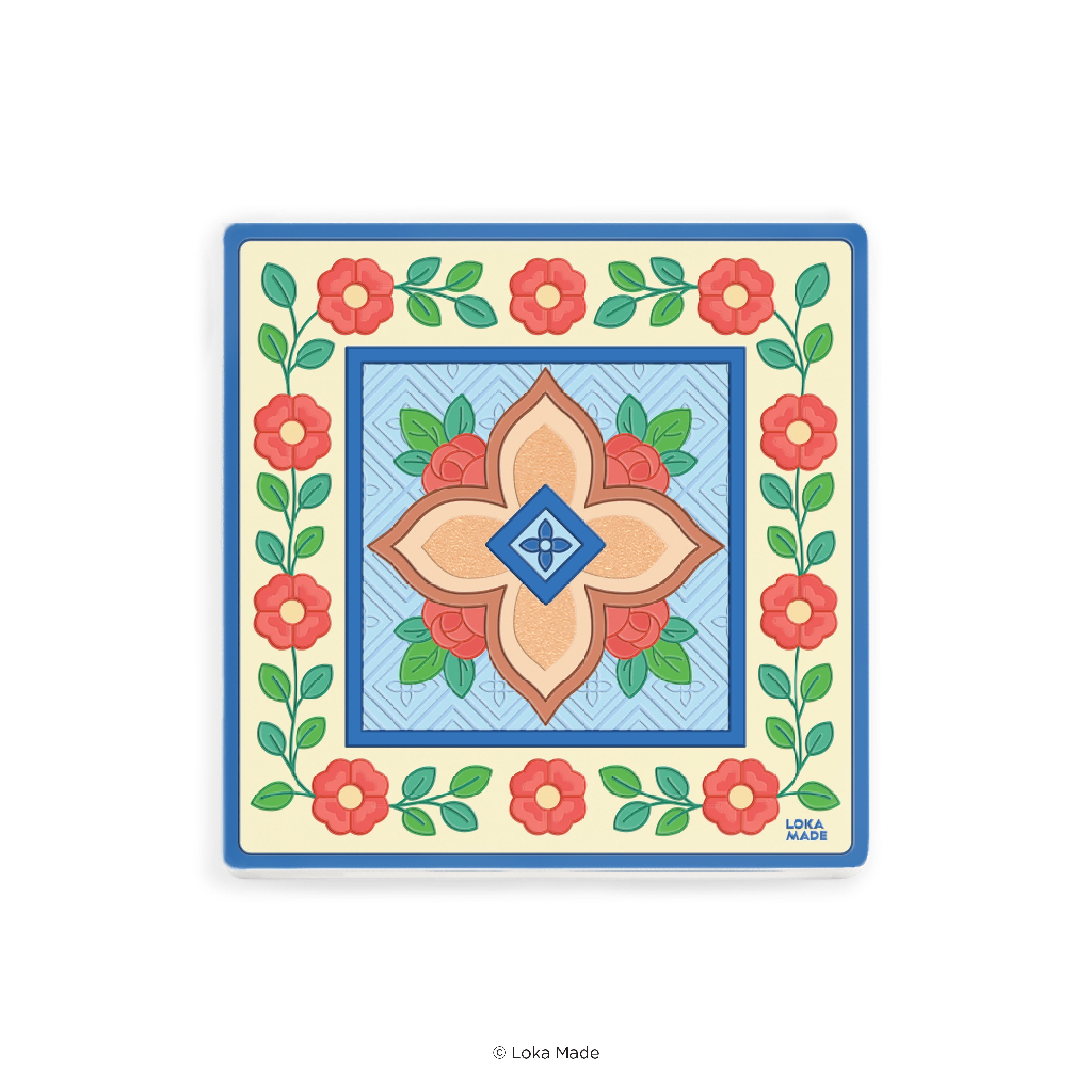 Tales of Tiles 'Morning Bloom' - Mosaic Coaster