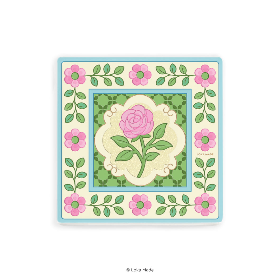 Blush Garden - Tiles Mosaic Coaster