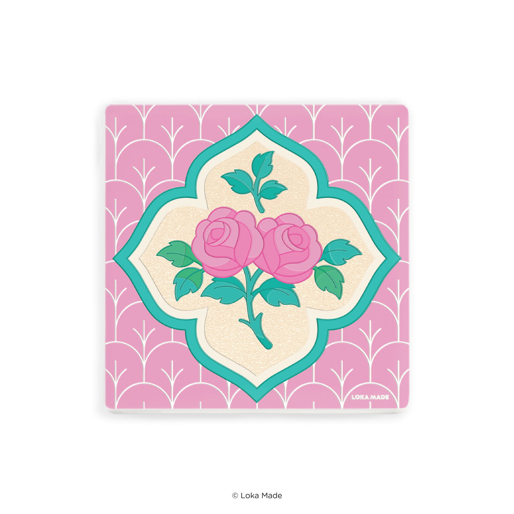 Twilight Rose - Tiles Mosaic Coaster