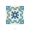 Cerulean Crest - Tiles Mosaic Coaster