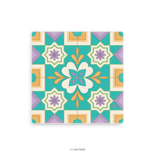 Load image into Gallery viewer, Floral Kaleidoscope - Tiles Mosaic Coaster
