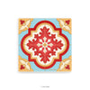 Crimson Bloom - Tiles Mosaic Coaster