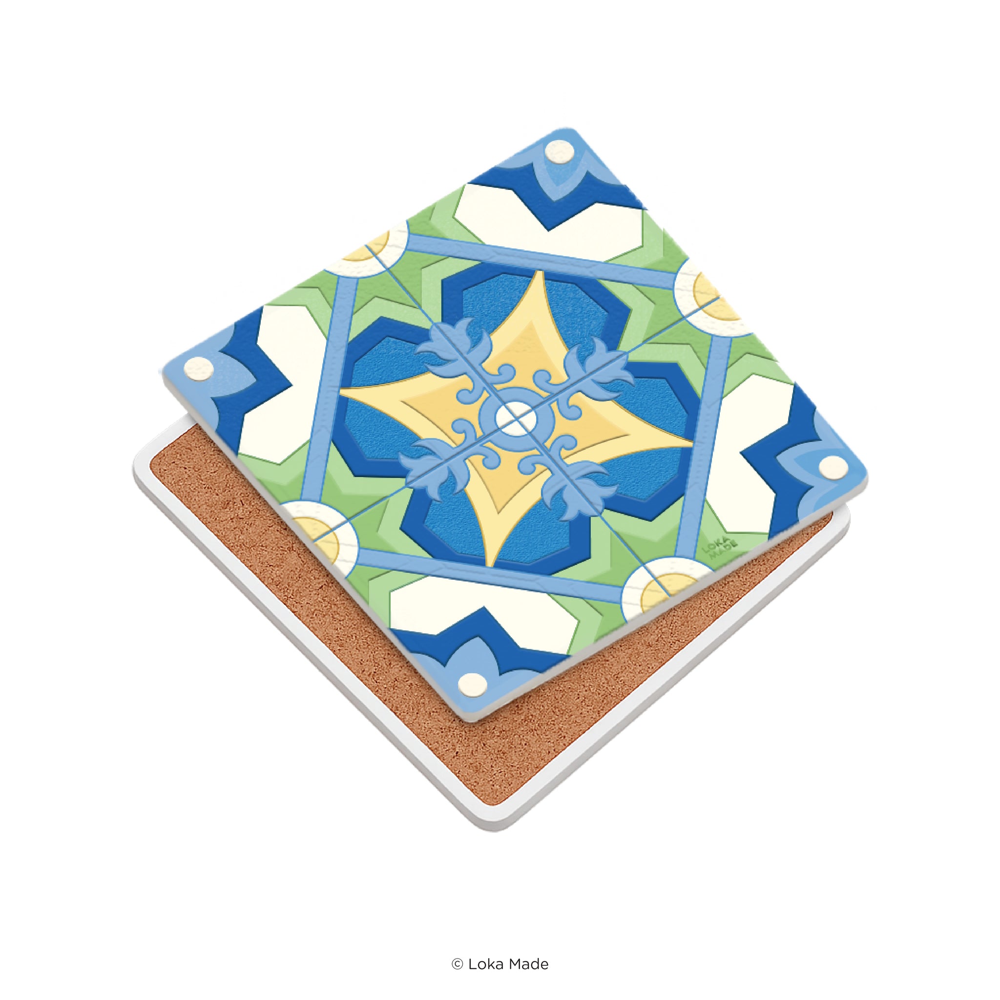 Baba Coaster Baba Voyager - Tiles Mosaic Coaster | Loka Made