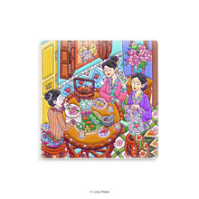 Load image into Gallery viewer, Scene by Seen 'Nyonya Tea Time' - Mosaic Coaster
