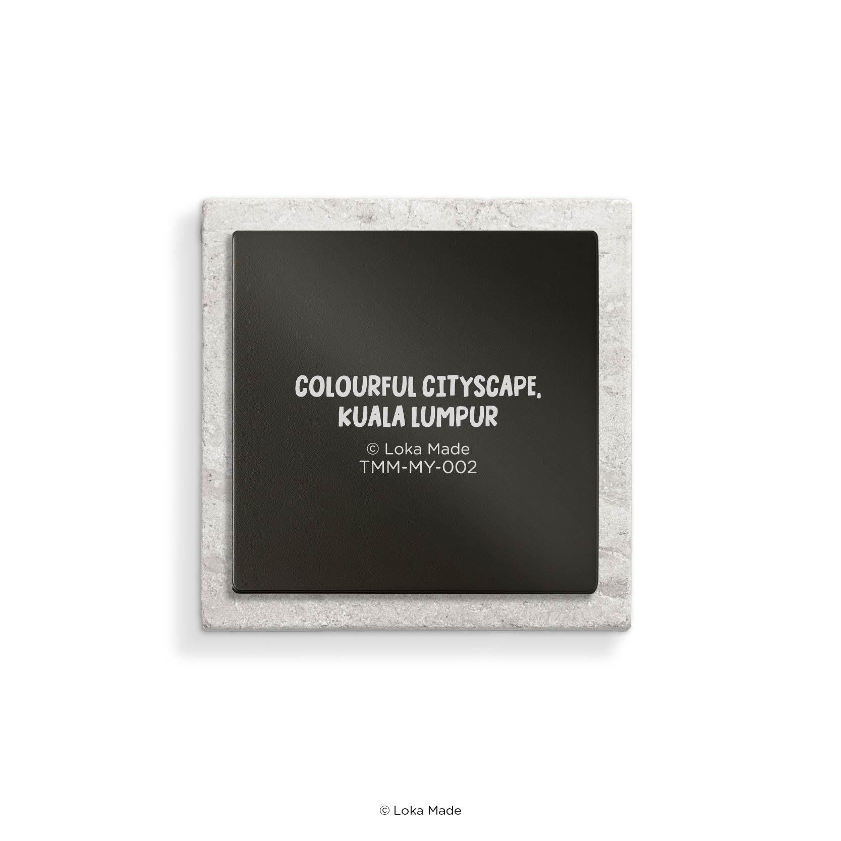 Scene by Seen 'Colourful Cityscape, Malaysia' - Mosaic Tiles