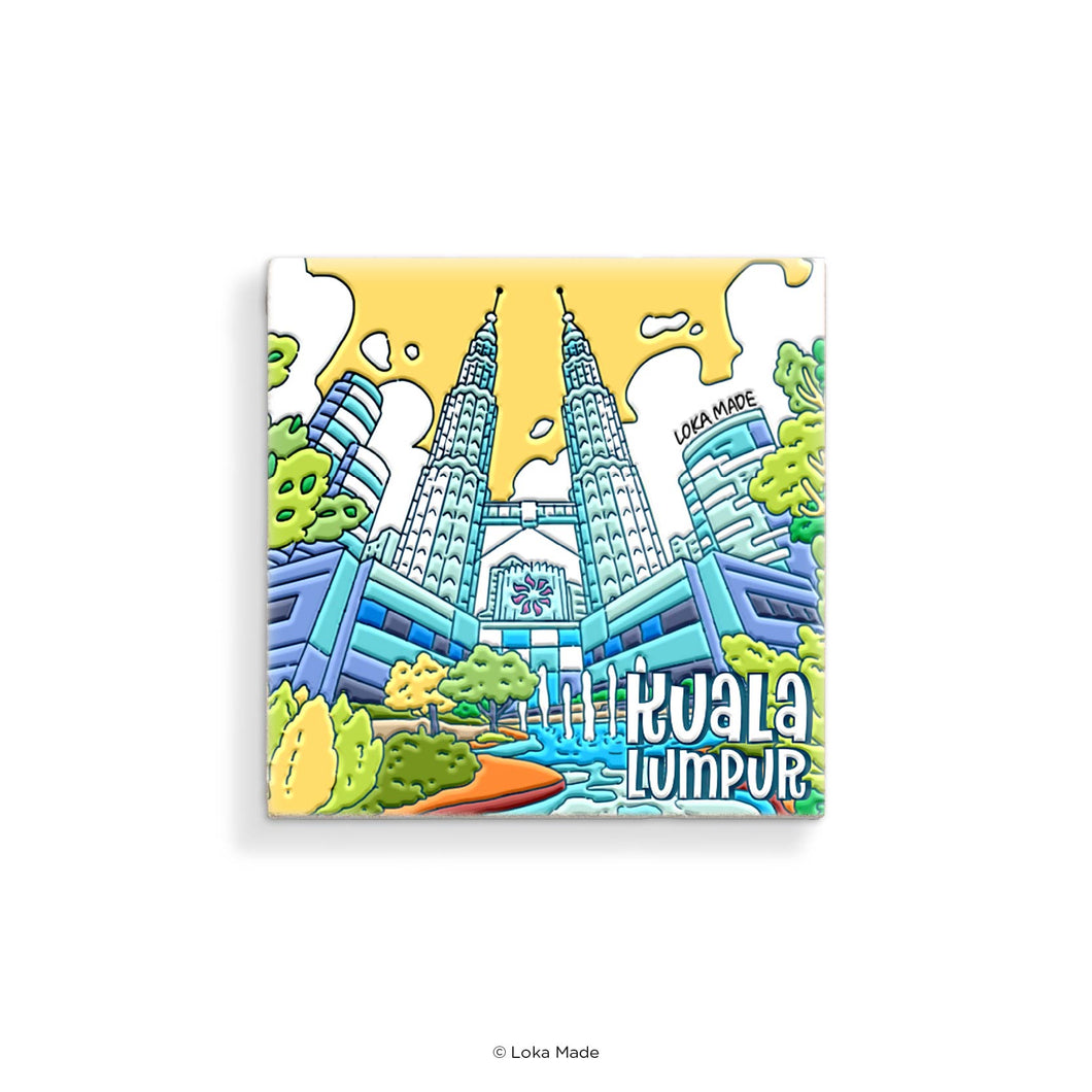 Scene by Seen: KLCC, Malaysia - Ceramic Magnet
