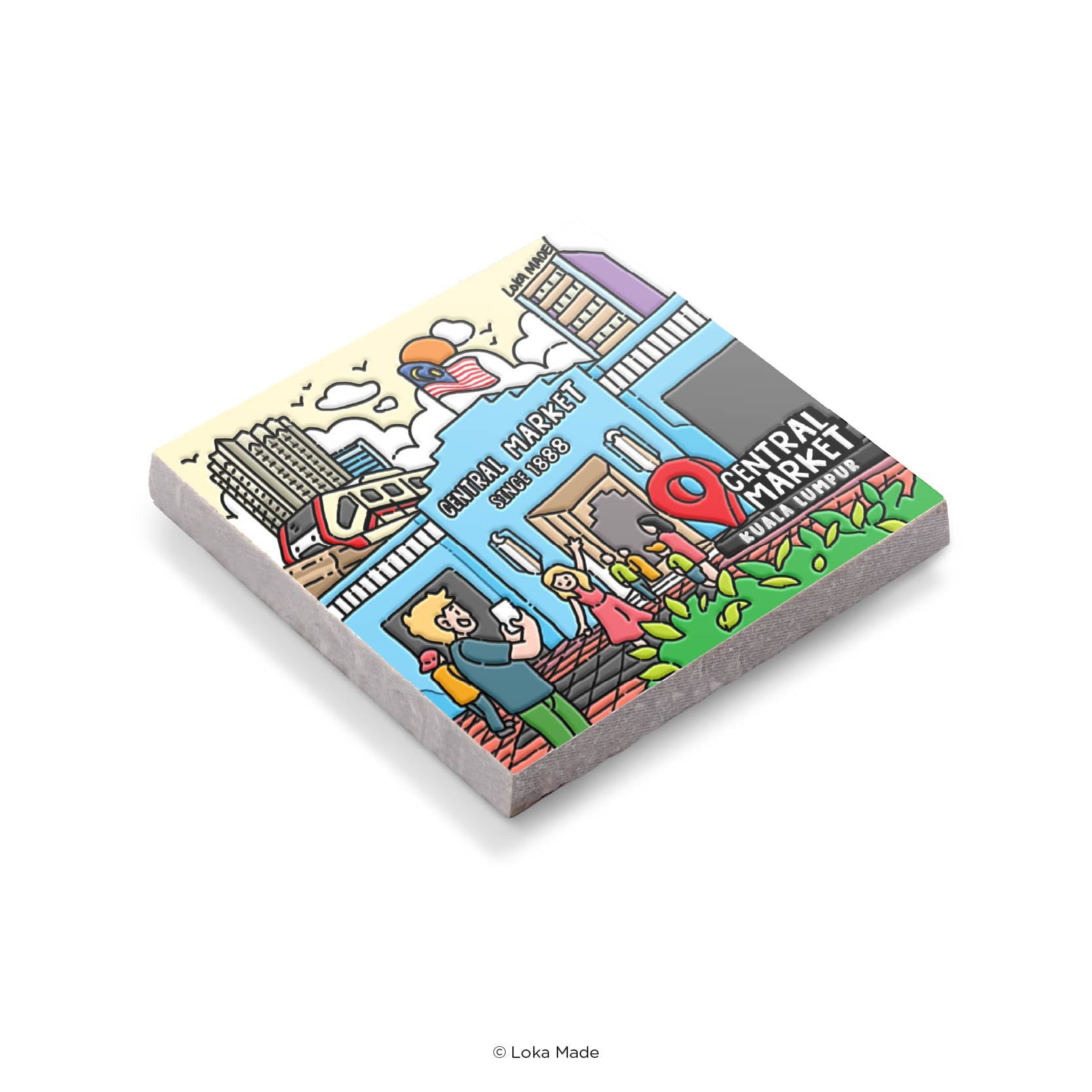 Scene by Seen 'Central market, Malaysia' - Mosaic Tiles