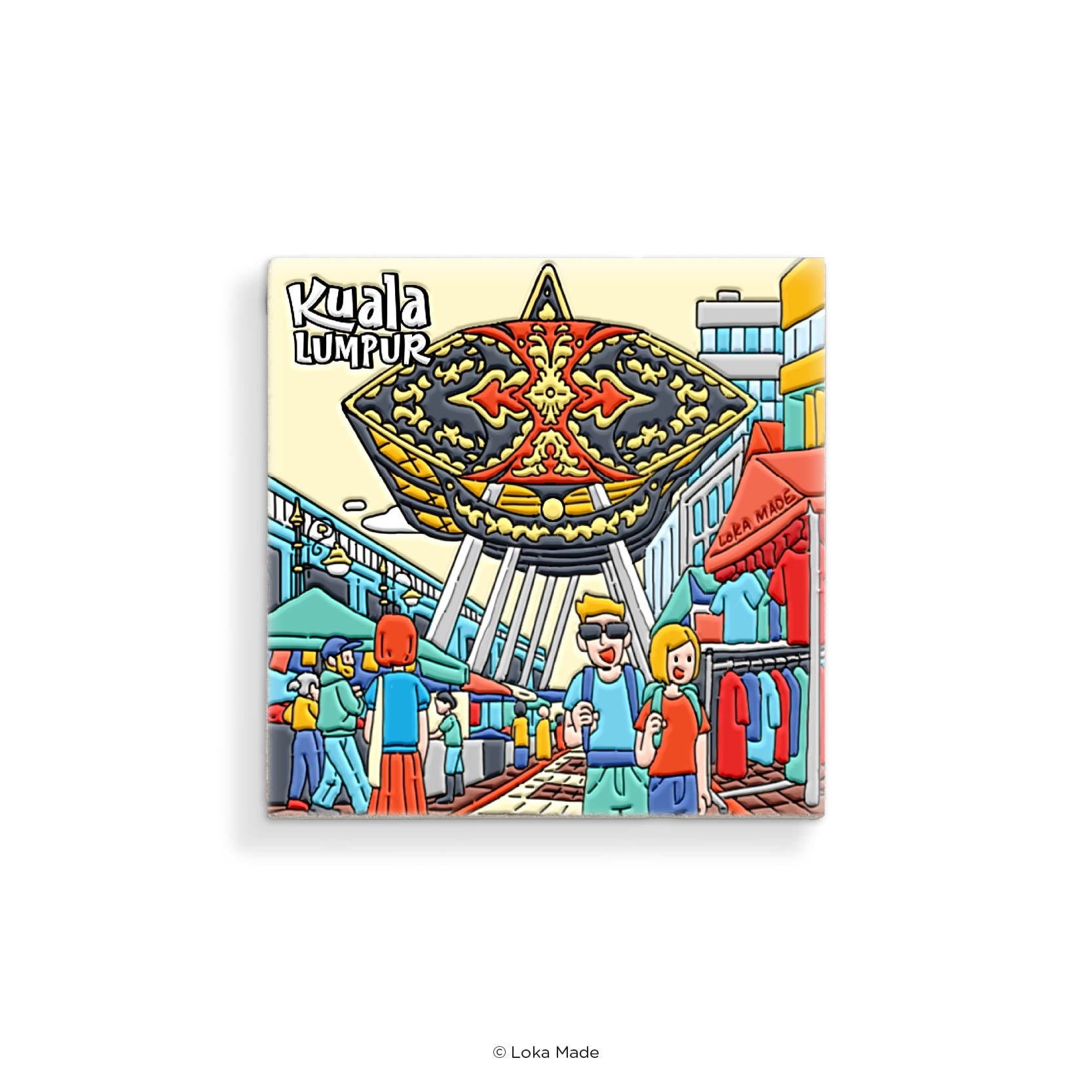 Scene by Seen 'Kasturi Walk, Malaysia' - Mosaic Tiles