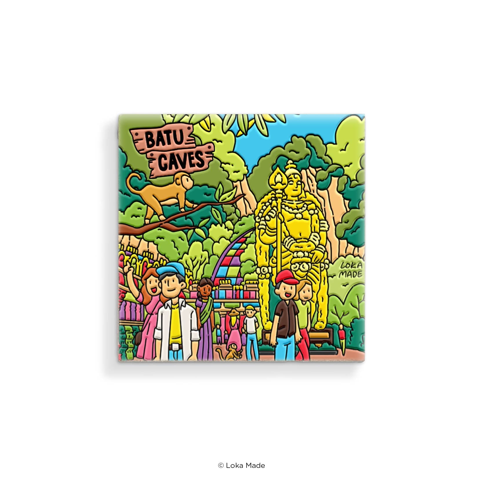 Scene by Seen 'Batu Caves, Malaysia' - Mosaic Tiles