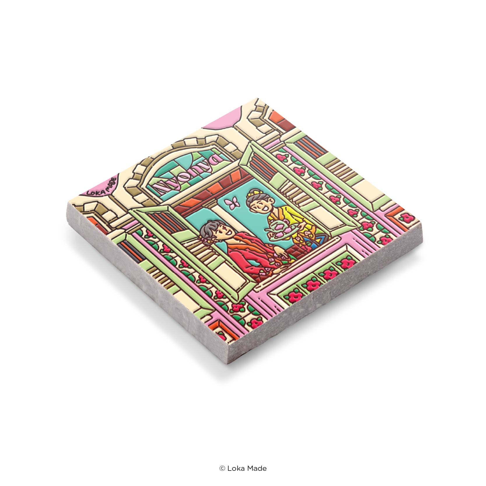 Scene by Seen 'Nyonya Blooms' - Mosaic Tiles