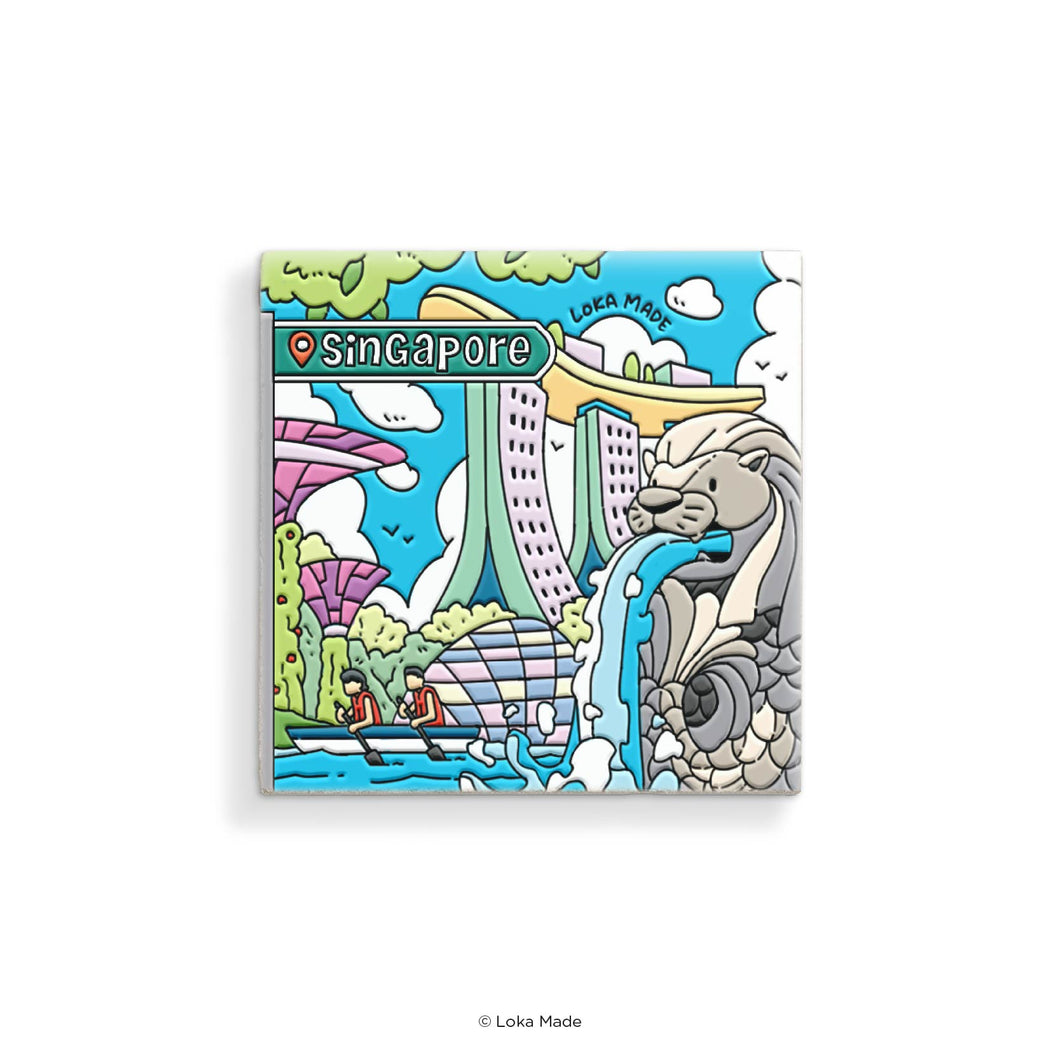 Scene by Seen: Singapore Sights - Ceramic Magnet