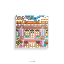 Load image into Gallery viewer, Scene by Seen: Peranakan Houses, Singapore - Ceramic Magnet
