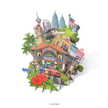 Load image into Gallery viewer, 360° 3D Greetings Card: Malaysia in the Glimpse of Eye
