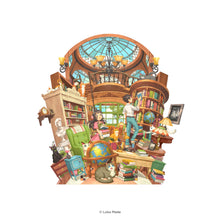 Load image into Gallery viewer, 360° 3D Greetings Card: Peaceful Hours in the Study
