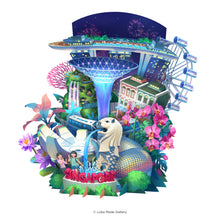 Load image into Gallery viewer, 360° 3D Greeting Card:  Fantasy View of Singapore TP11

