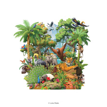Load image into Gallery viewer, 360 3D Greetings Card: Tropical Rainforest
