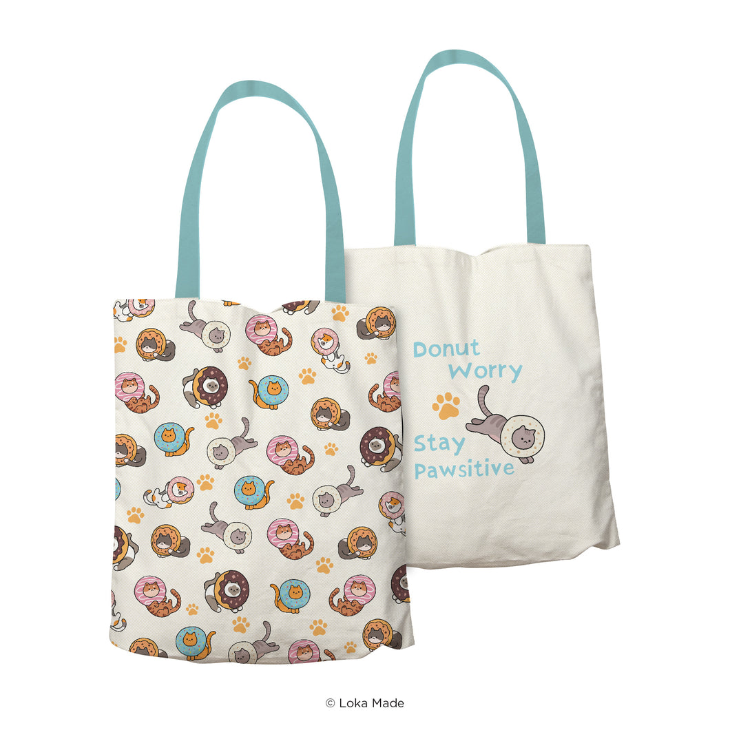 Donut Worry Stay Pawsitive - Tote Bag