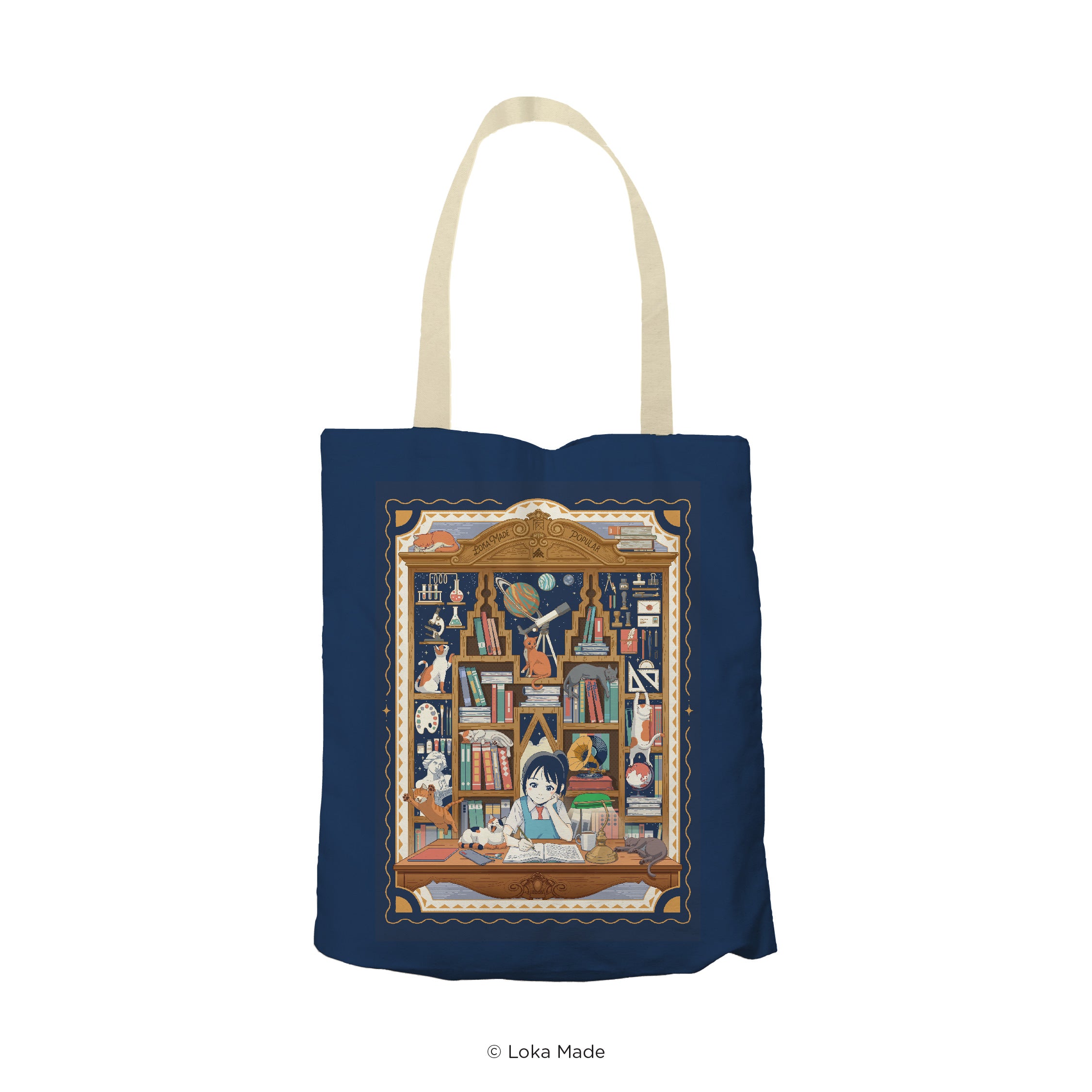 Bookshop Adventures 'Midnight Pages' - Tote Bag