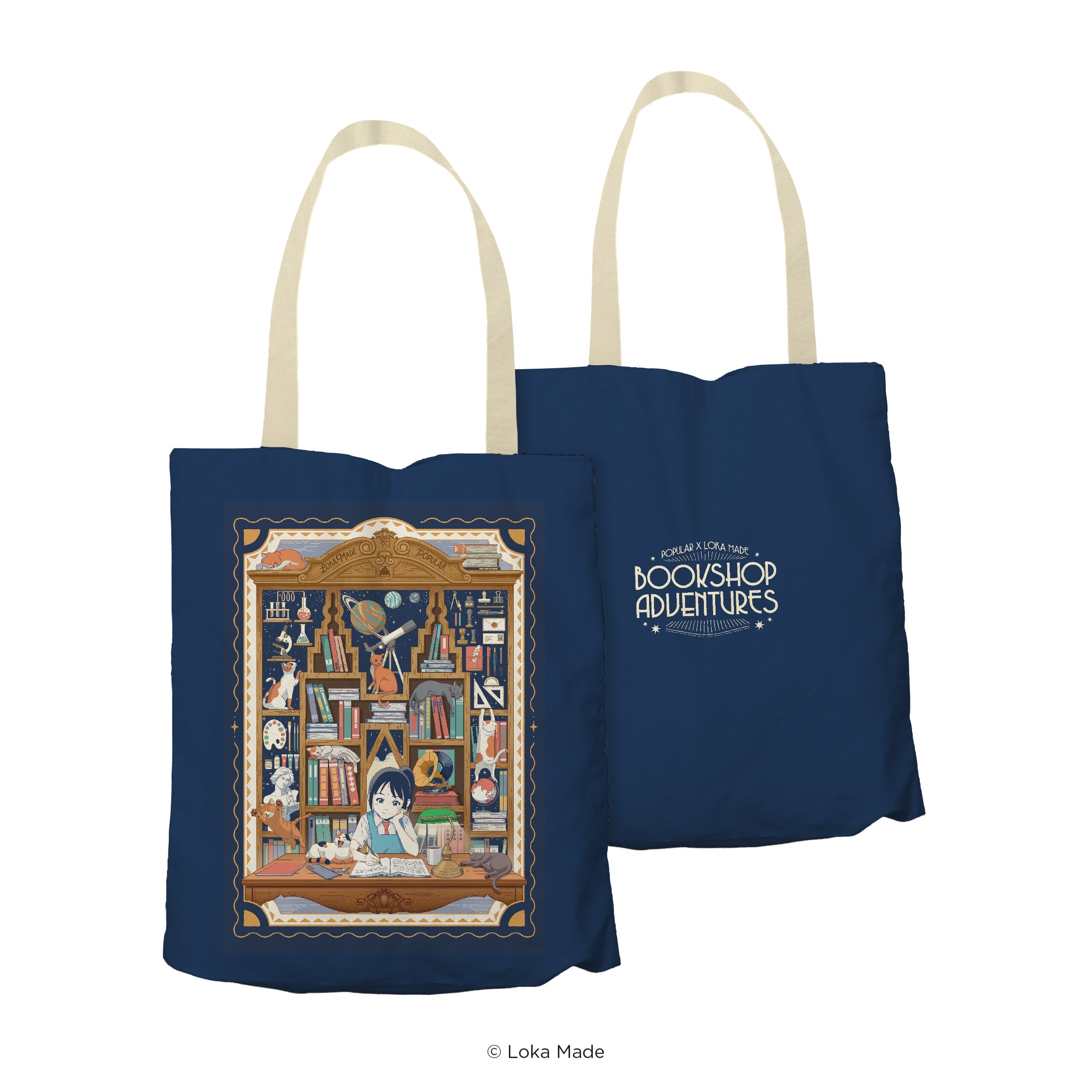 Bookshop Adventures 'Midnight Pages' - Tote Bag