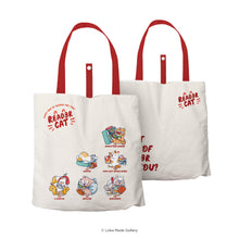 Load image into Gallery viewer, Foldable Tote Bag Reader Cat TTF01
