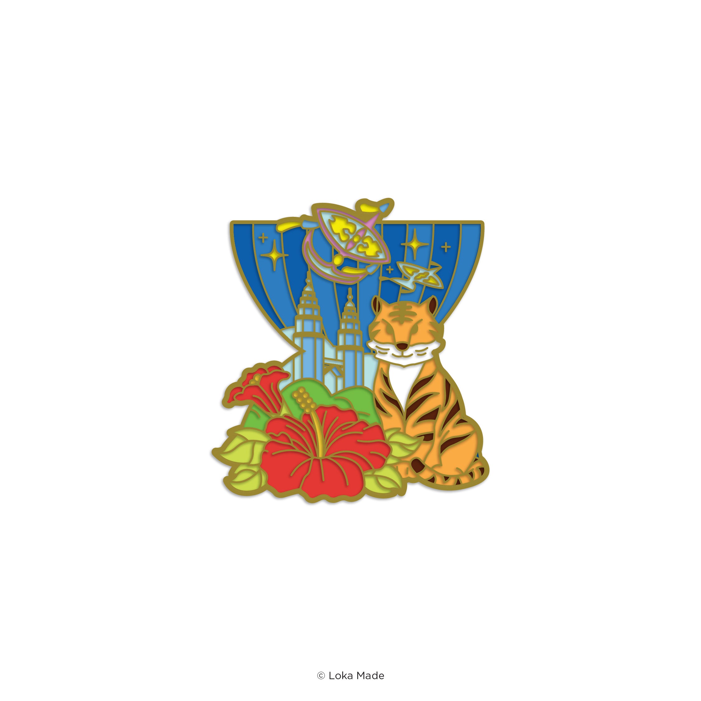 Unity Beyond Borders 'Malaysia Urban Harmony' - Enamel Pin