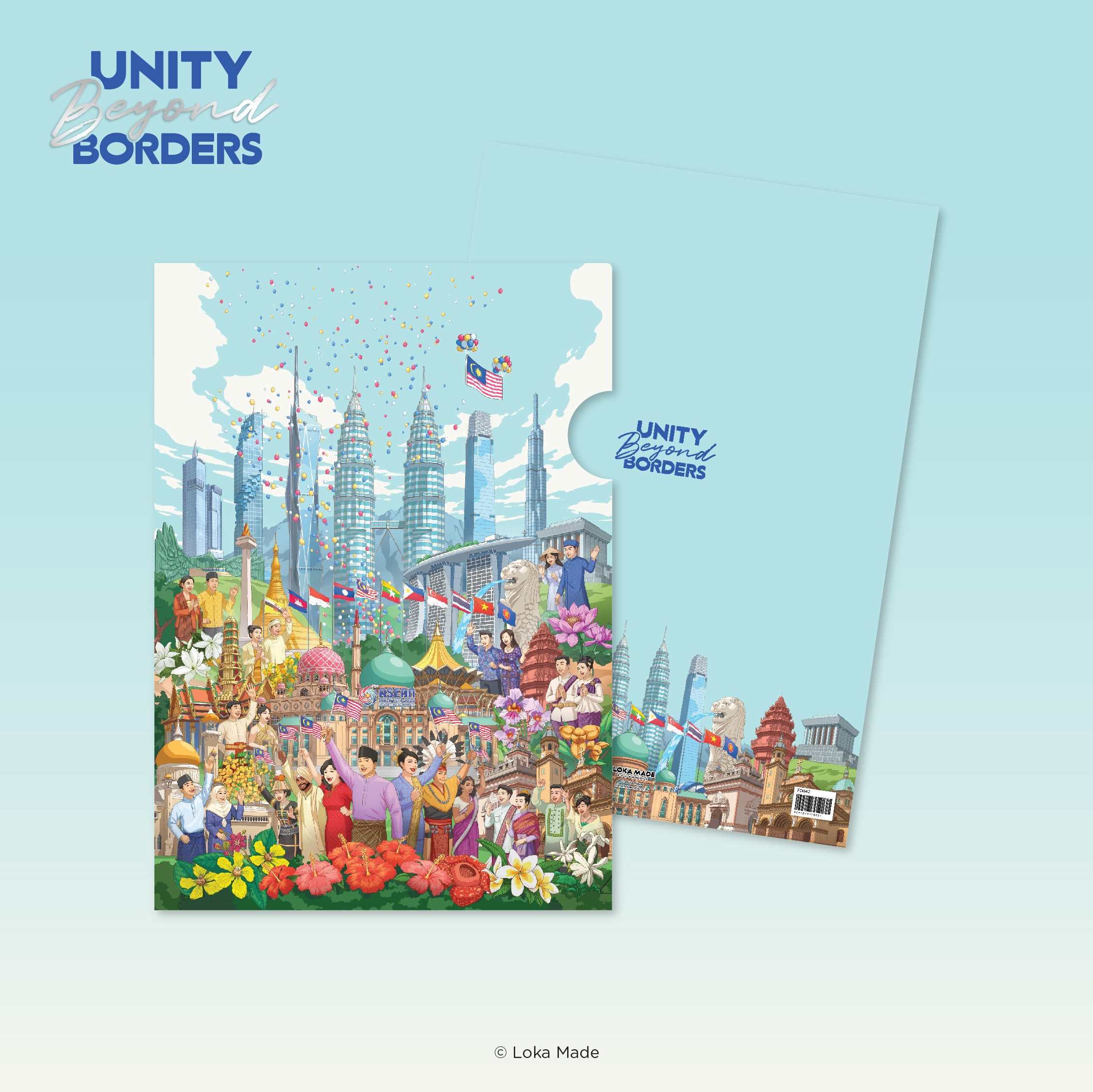 Loka Made Unity Beyond Borders - A4 L-shape Folder