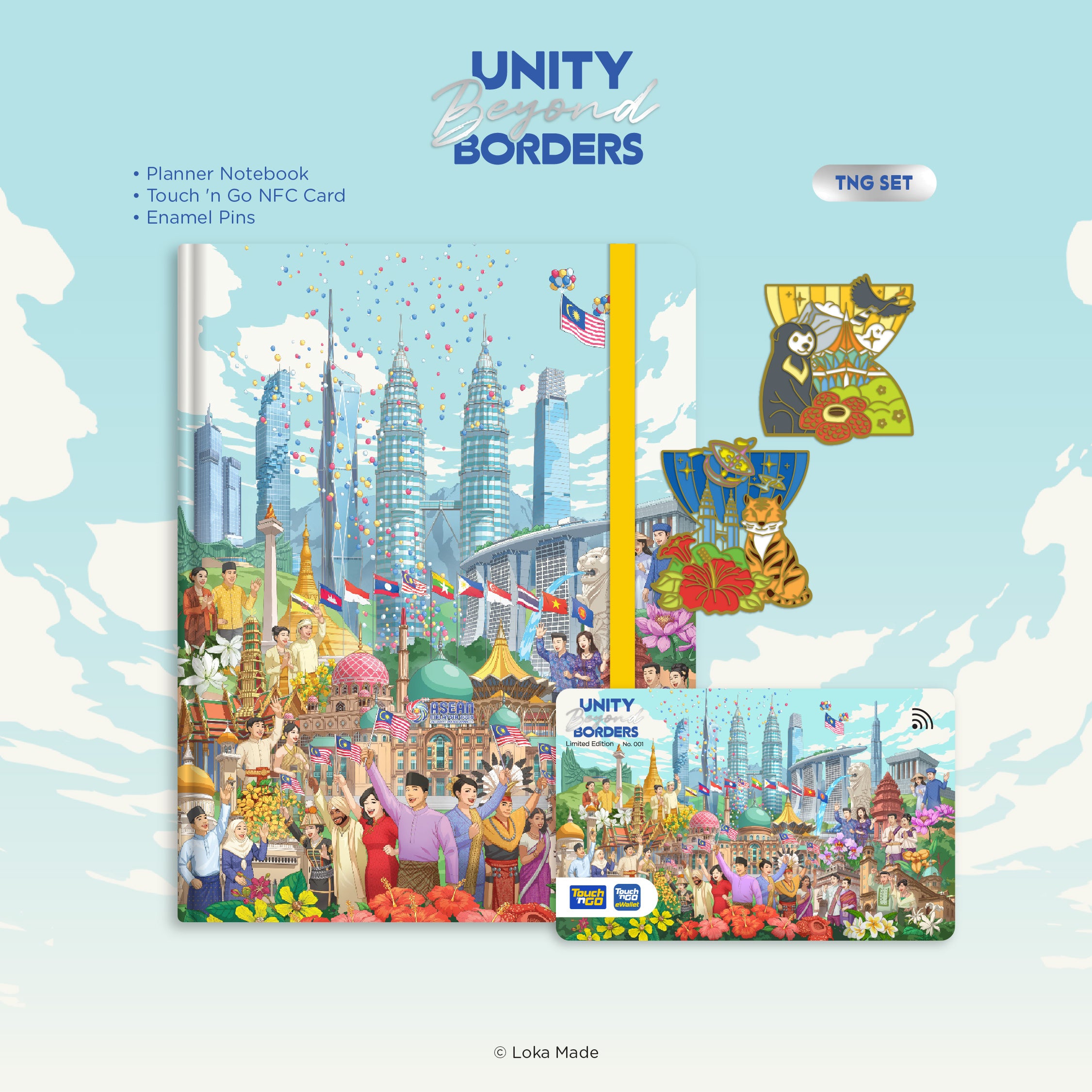 Loka Made Unity Beyond Borders - Touch 'n Go NFC Set