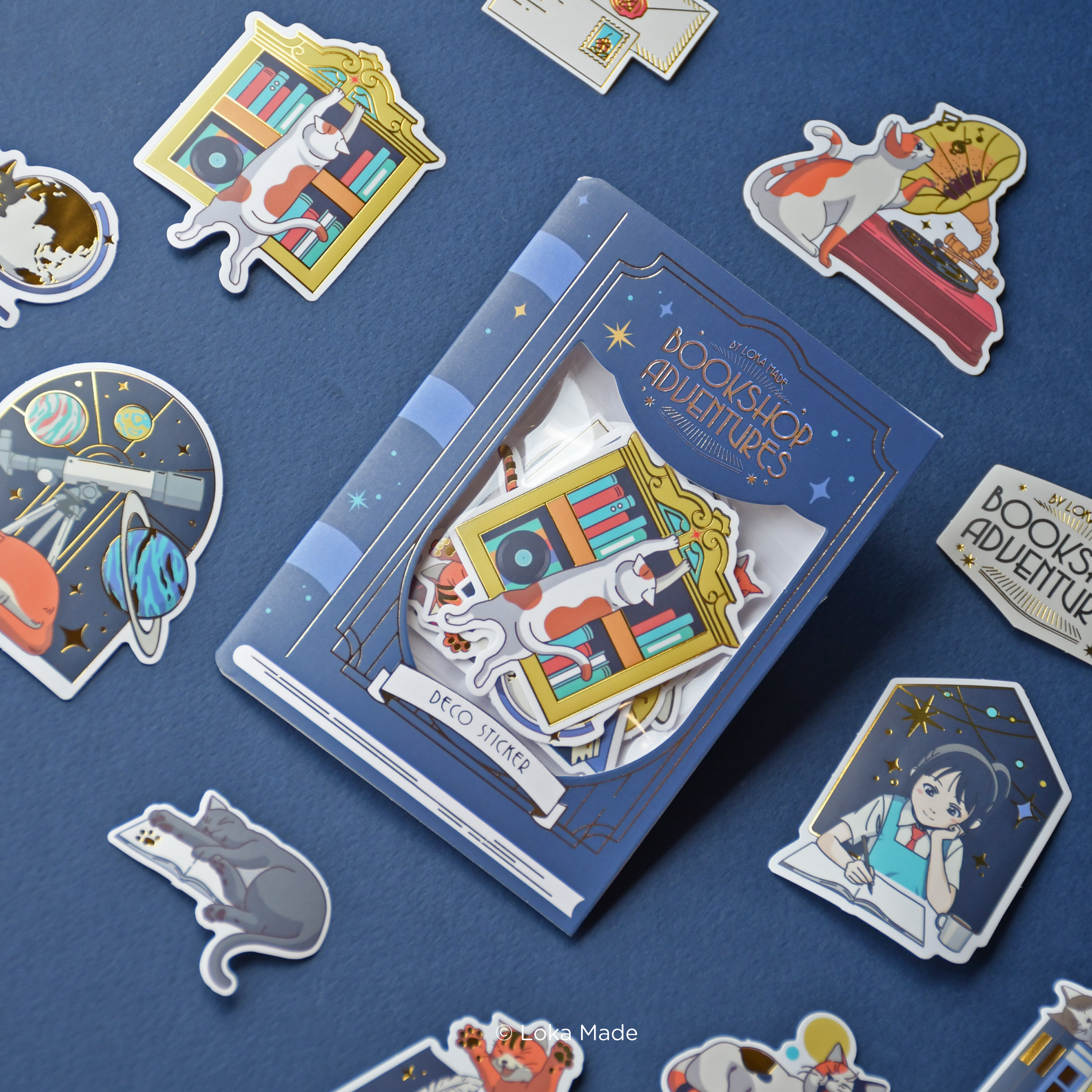 Bookshop Adventures 'Midnight Pages' - Deco Sticker