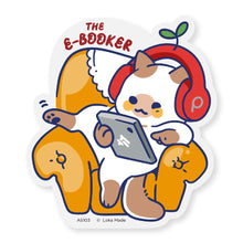 Load image into Gallery viewer, Sticker Reader Cat: The E-Booker AS103
