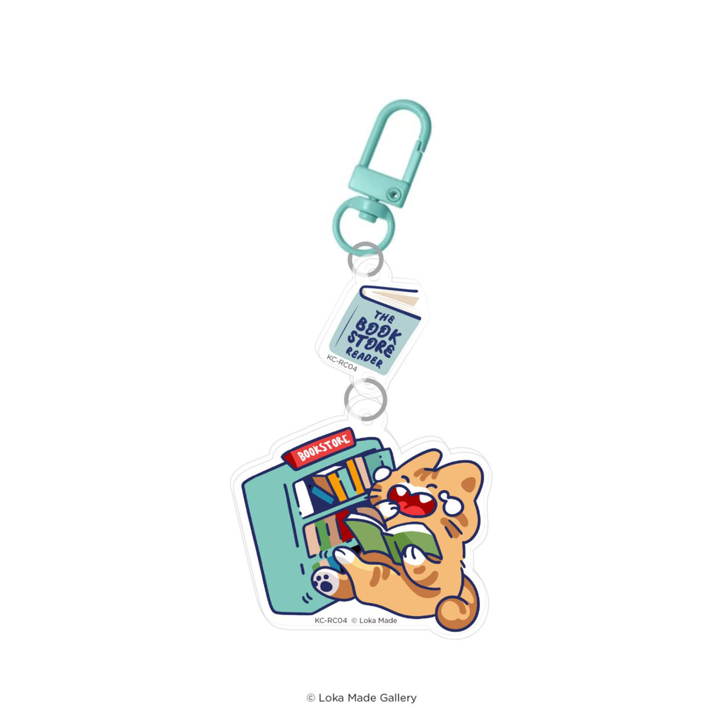 Keychain Reader Cat: The Bookstore Reader KC-RC04