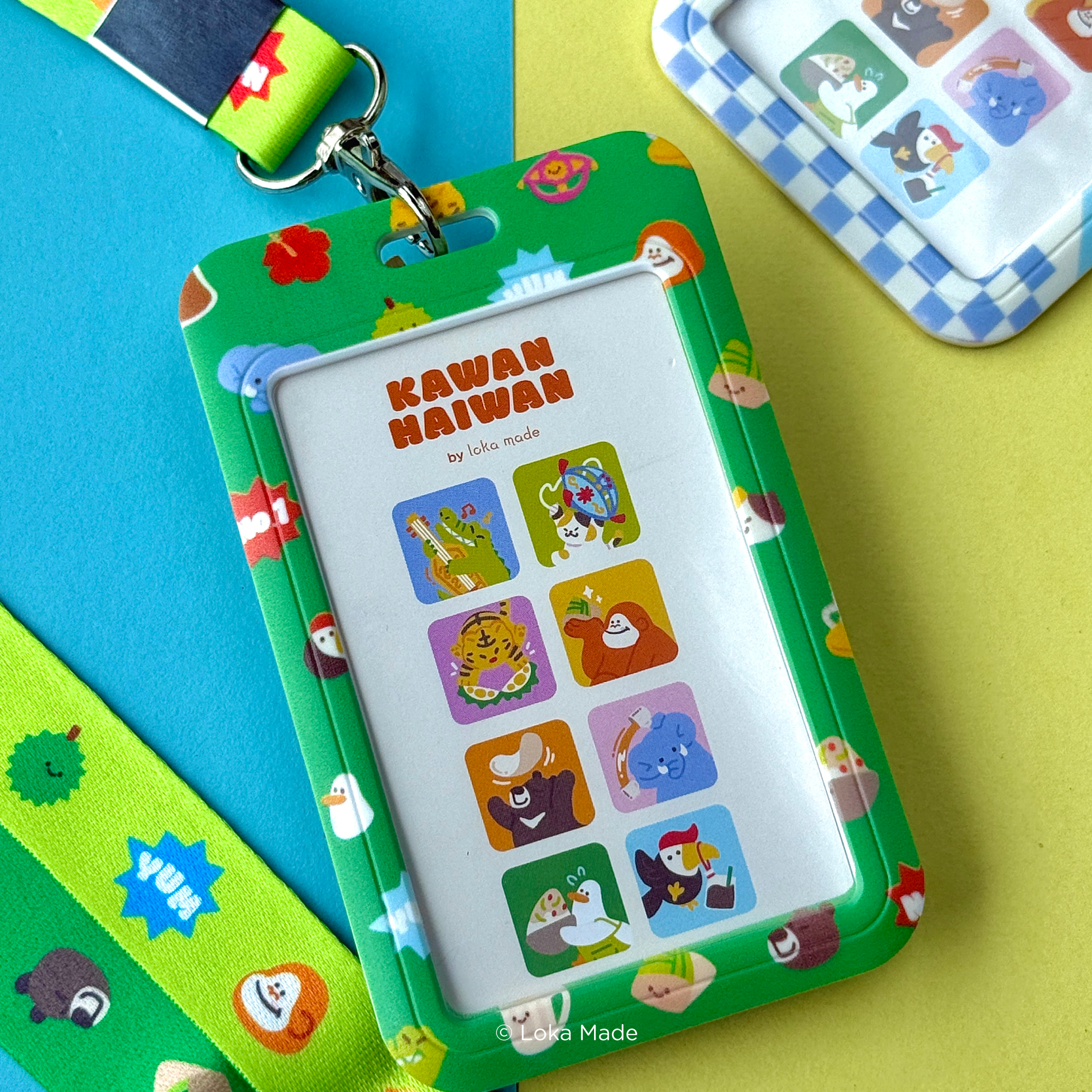 Kawan-Haiwan 'Sip & Snack' - Lanyard & ID Card Holder