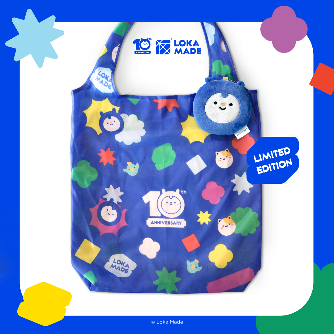 Loka Made 10th Anniversary - Plushie Tote Bag