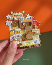 Load and play video in Gallery viewer, George Town Heritage Celebrations 2026: Kongsi Cerita - Interactive Enamel Magnet
