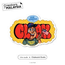 Load image into Gallery viewer, Creators of Malaysia: Cloakwork Studio Sticker
